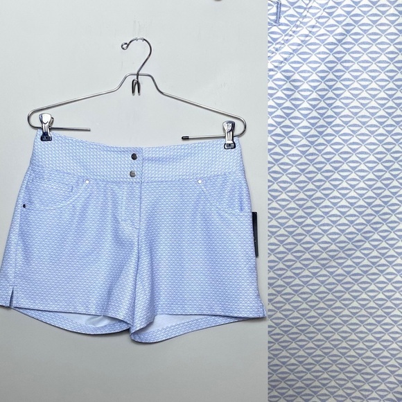 Slazenger Womens NEW Purple Triad Printed Golf Shorts Sz 2